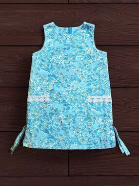 Lilly Pulitzer White Label Monkey Shift Dress Size 6X